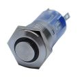 16mm Çıkık Kafa Metal Yaylı Butonlar IP67 6-24V AC/DC