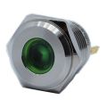 16mm Yassı Kafa Led Metal Sinyal Lambası IP67 6-24V AC/DC