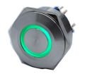 30mm Düz Kafa Metal Yaylı Butonlar IP67 6-24V AC/DC