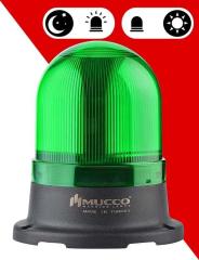 5 Mod Buzzer Sensörlü Tepe Lambası 85-260V AC/DC - SNT-125-B-ND