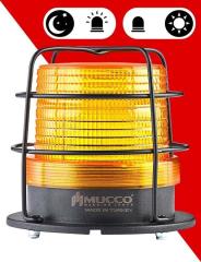 Sensörlü Kafesli Tepe Lambası 85-260V AC/DC - SNT-925-B-ND-KFS