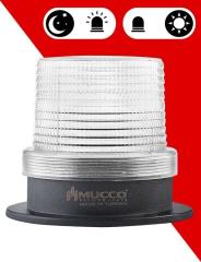 5 Mod Buzzer Sensörlü Tepe Lambası 85-260V AC/DC - SNT-925-B-ND
