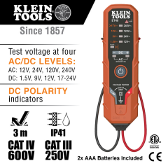 KLEIN TOOLS ET40 ​klein Tools Et40 Dijital Ac/dc Voltaj Test Cihazı