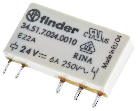 Finder 34.51.7.024.0010 (3451 24V DC PCB RÖLE)