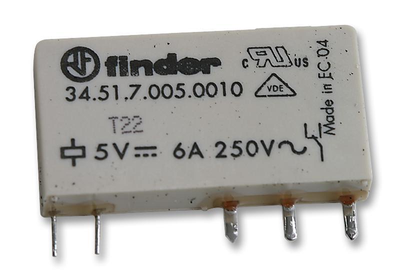 Finder 34.51.7.005.0010 (3451 5V DC PCB RÖLE)