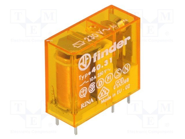 Finder 40.31.8.230.0000 (4031 230V AC MİNYATÜR RÖLE)