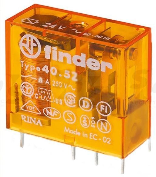 Finder 40.52.8.230.0000 (4052 230V AC MİNYATÜR RÖLE)
