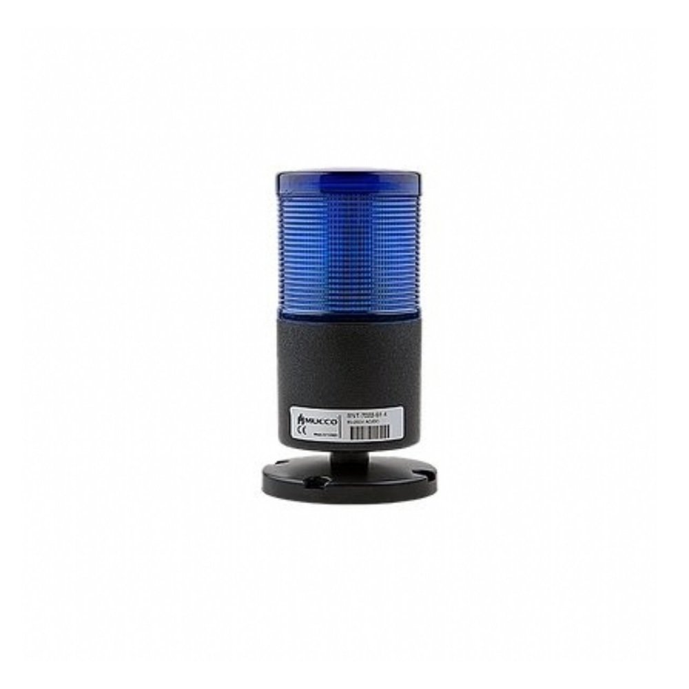 1 Katlı Flaşör - Sabit - Buzzer Kolon ışık 40-260V AC/DC SNT-7022-FB1 Mavi