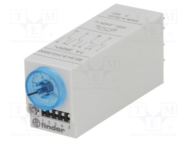 Finder 85.04.8.240.0000 (8504 SERİ 4 CO 7A ZAMAN RÖLESİ)