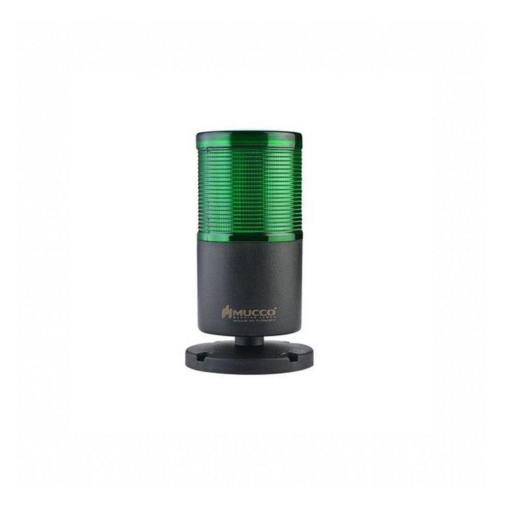 1 Katlı Çakar ışıklı Kolon Işık 24v DC SNT-7024-C1 Yeşil