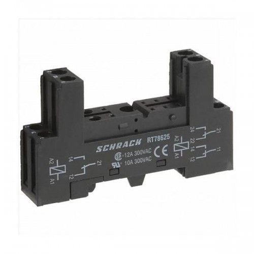 Schrack Schrack YRT78625 (08 PIN RAY TİPİ SOKET VİDALI KISA - 1 C/O ve 2 C/O RÖLE İÇİN)