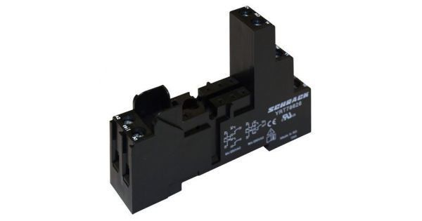 Schrack Schrack YRT78626 (08 PIN RAY TİPİ SOKET VİDALI UZUN - 1 C/O ve 2 C/O RÖLE İÇİN)