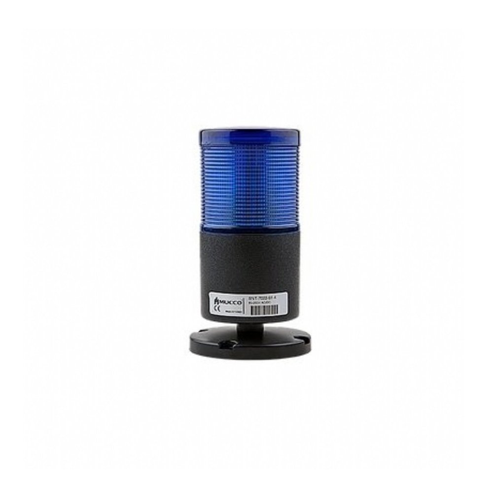 1 Katlı Sabit Işıklı Kolon 40-260V AC/DC SNT-7022-S1 Mavi
