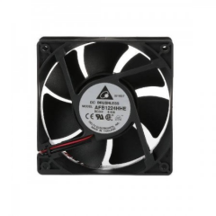 Delta AFB1224HHE 24V DC Fan 120x120x38mm, 0.45A, 2 Kablolu, Yüksek Hava Debili