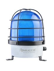 Kafesli Çakar Döküm Tepe Lambası 85-260V AC/DC SNT-D12522-KFS Mavi