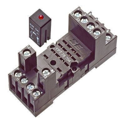 Schrack Schrack YPT78704 (14 PIN RAY TİPİ SOKET VİDALI BAĞLANTI - 2-4 C/O PT RÖLE İÇİN)
