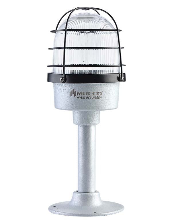 Çakar Kafesli Döküm Tepe Lambası 85-260V AC/DC SNT-DU12522-KFS Beyaz