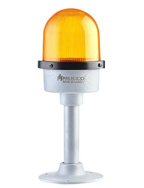 Çakar Döküm Tepe Lambası 85-260V AC/DC SNT-DU12522 Sarı