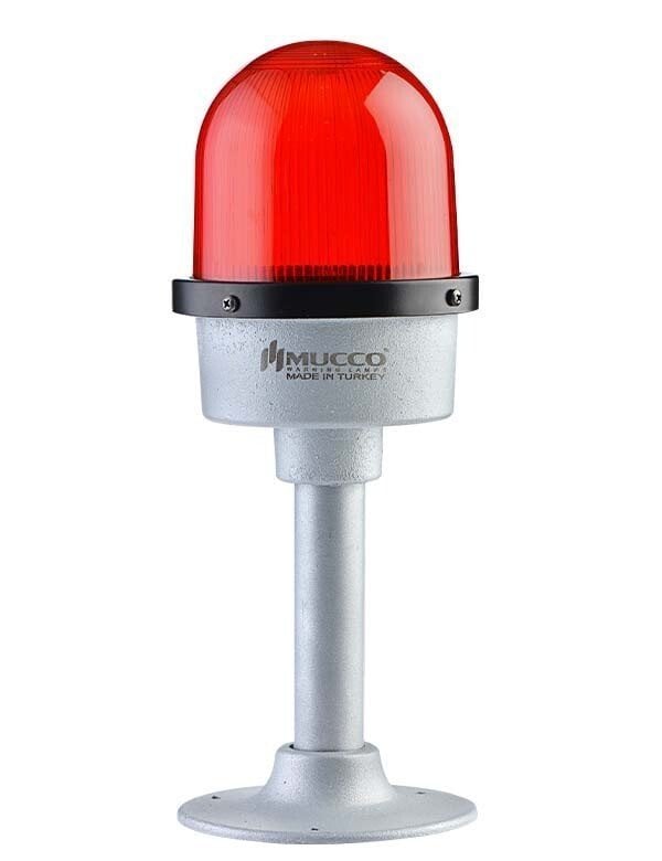 Çakar Döküm Tepe Lambası 12-24V AC/DC SNT-DU12513 Kırmızı