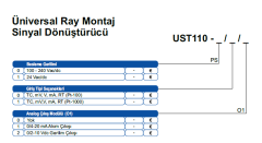 ORDEL UST110-0/0/1 Üniversal Ray Montaj Sinyal Dönüştürücü