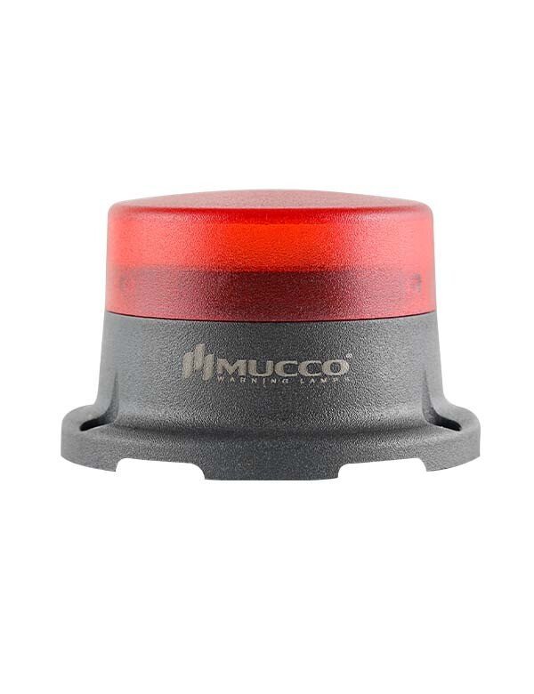 Sabit Flaşör Çakar Mini Tepe Lambası 12-24V AC/DC SNT-M715 Kırmızı