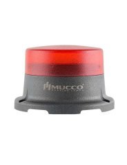 Sabit Flaşör Çakar Mini Tepe Lambası 12-24V AC/DC SNT-M715 Kırmızı