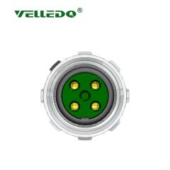 Velledq M8 4 Pin Dişi Düz 5 Mt. Kablolu Konnektör Sensör Kablosu M8F04T5.0PVC/BK