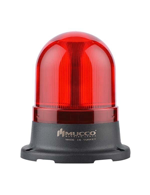 Ledli Tepe Lambası Döner Buzzer 220V AC SNT-725-DB Kırmızı