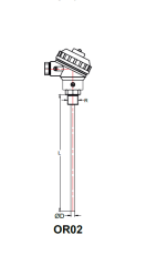 ORDEL OR02-B1H06-10 U EF Rezistans Tek Eleman Termometre