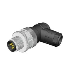 Velledq M12 B Code 5 Pin Erkek Açılı 90° Konnektör M12BM05S