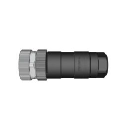 Pin Dişi Düz Konnektör M12BF05T
