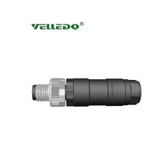 Velledq M8M03T M8 3 Pin Erkek Düz Konnektör