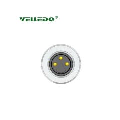 Velledq M8F03T M8 3 Pin Dişi Düz Konnektör