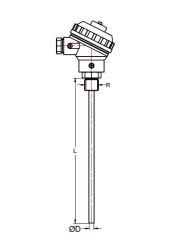 ORDEL OR02-B1H06-5 U EF Rezistans Tek Eleman Termometre