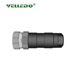 Velledq M12F08T M12 8 Pin Dişi Düz Konnektör