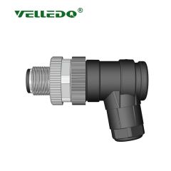 Velledq M12M05S M12 5 Pin Erkek Açılı Konnektör