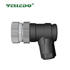 Velledq M12F05S M12 5 Pin Dişi Açılı Konnektör 90 Derece