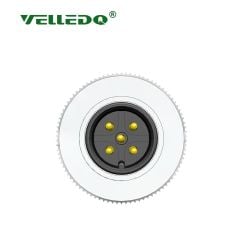 Velledq M12M05T M12 5 Pin Erkek Düz Konnektör