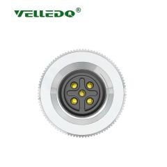 Velledq M12F05T M12 5 Pin Dişi Düz Konnektör