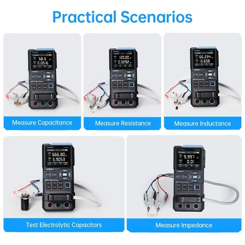 FNIRSI LC1020E  Yüksek Hassasiyetli Taşınabilir LCR/ESR Ölçer