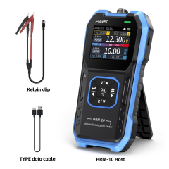 FNIRSI HRM-10 Akü İç Direnç ve Gerilim Ölçüm Cihazı | 0100V DC, 0200Ω | 4-Telli Yüksek Hassasiyetli Test