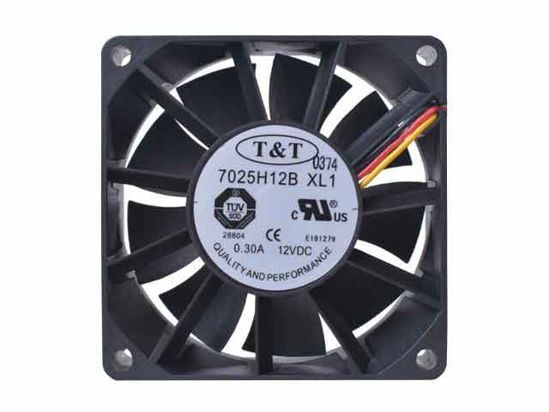 T&T 7025H12B XL1 Kompakt Fan