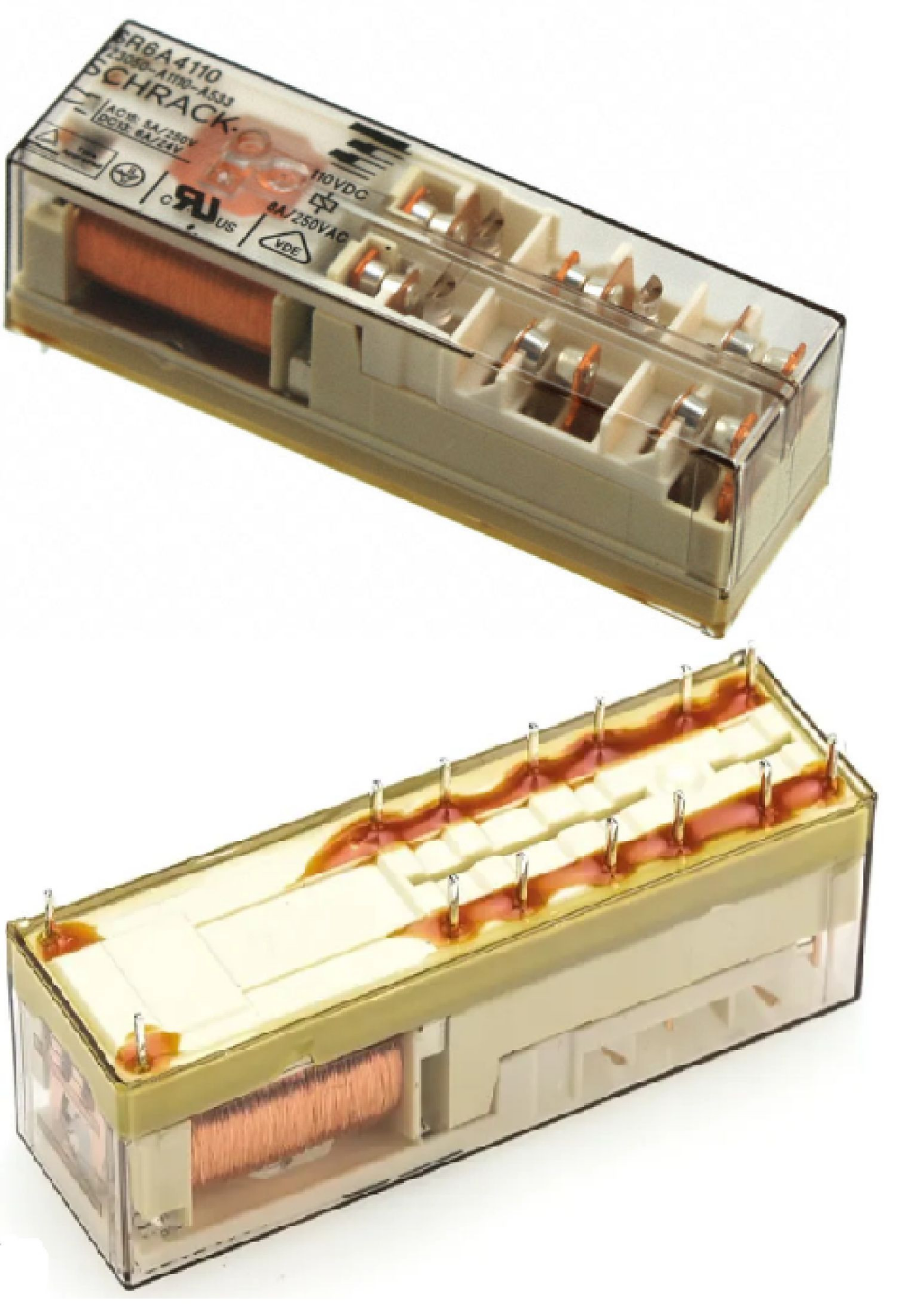 Schrack V23050-A1024-A533 24VDC 8A Röle (3 Form A, 3 Form B)