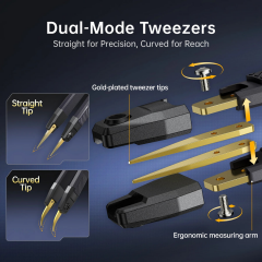 FNIRSI  LCR-ST2 100kHz LCR & ESR Ölçüm Cihazı – 2’si 1 Arada Dijital Cımbız Köprüsü