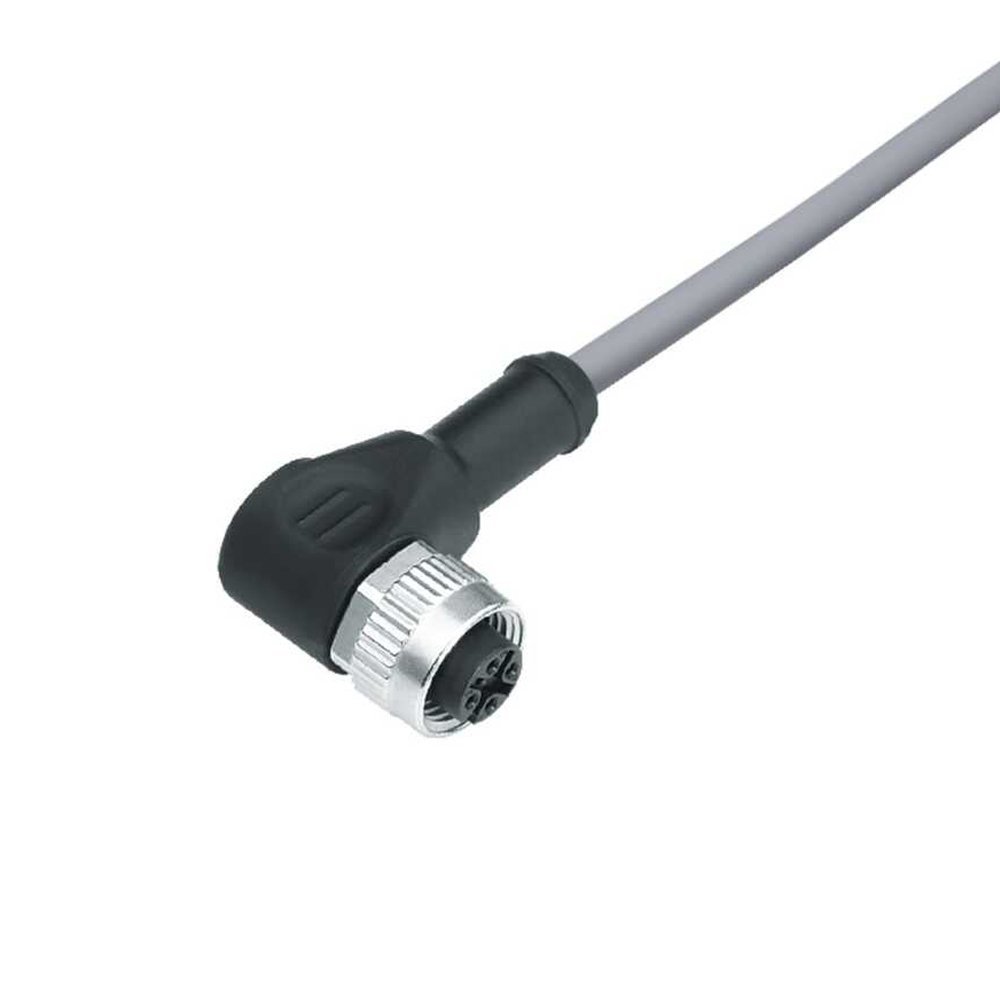 Binder M12 5 Pin Dişi 90° C 5 Mt. Kablolu Konnektör