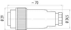 Binder 99 4221 00 04 IP67 4 Pin Erkek Konnektör