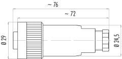 Binder 99 4226 00 07 IP67 7 Pin Dişi Konnektör