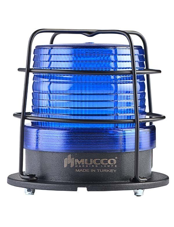 5 Mod Universal Kafesli Tepe Lambası 85-260V AC/DC SNT-925-KFS Mavi