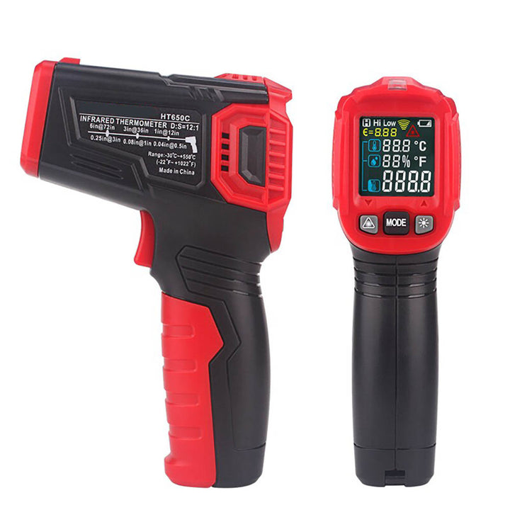 NOYAFA HT-650C Temassız Kızılötesi Termometre -50°C ~ 800°C 12:1 IR Sıcaklık Ölçer