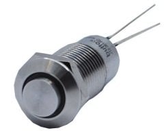 Butto J12-361-GD 12 mm LED IŞIKLI ÇIKIK KAFA KALICI BUTON YEŞİL
